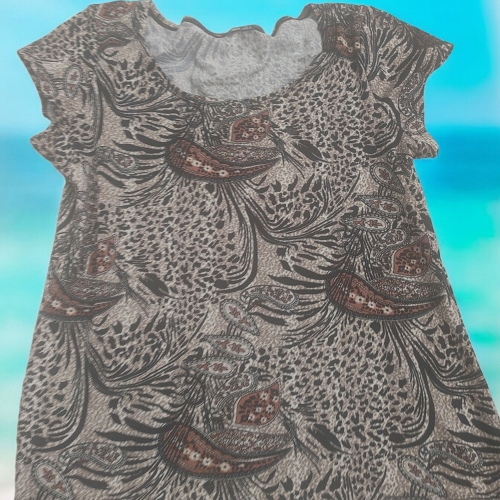 *0263 Notations Paisley Stretch To Women Small